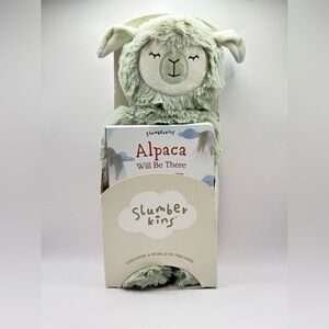 Slumberkins Seafoam Alpaca Kin with Book and Board